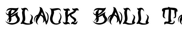 Black Ball Tattoo font preview